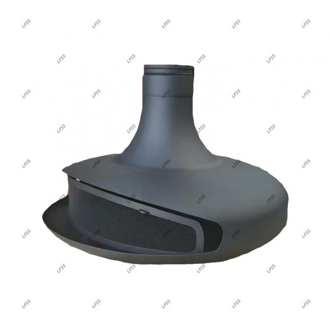 ঝুলন্ত কাঠকয়লা কালো অগ্নিকুণ্ড জ্বলন্ত ছাদের অগ্নিকুণ্ড ইনডোর ইস্পাত কাস্টম 22